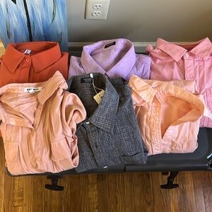 Lot of 6 button up shirts